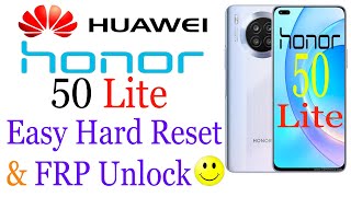 Honor 50 Lite Hard Reset amp FRP Unlock [upl. by Myrle877]