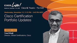 Cisco Certification Portfolio Updates [upl. by Regdirb]