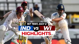 India vs West Indies Highlights  IND vs WI 1st Test Day 2 Highlights  HIGHLIGHTS [upl. by Nele]