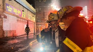 FDNY Manhattan 1075 Box 0834 Fire in a Vacant Car Wash [upl. by Bac]