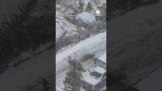 Car Crash Amid Snowy Weather n Silverton Colorado [upl. by Gnourt284]