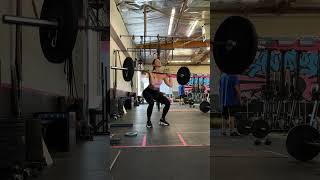 personaltrainer thruster thrusters barbell crossfit crossfitgirls [upl. by Nathanoj]