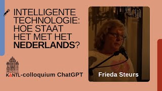 Intelligente technologie hoe staat het met het Nederlands  Frieda Steurs INT [upl. by Tonry76]