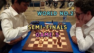 This boy has nerves of steel  Praggnanandhaa vs Caruana  FIDE World Cup Game 75 [upl. by Annenn]