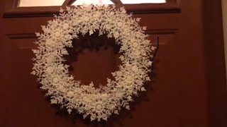 Snowflake Wreath • Dollar Tree 5 DIY [upl. by Lauber899]