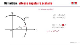 6 2 Mouvement circulaire et vitesse angulaire École Polytechnique Fédérale de Lausanne [upl. by Chloras]