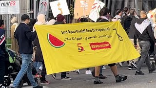 Stuttgart 06102024 Aggresive Pro Palästina Demo mit Hammer und Sichel [upl. by Eigger616]