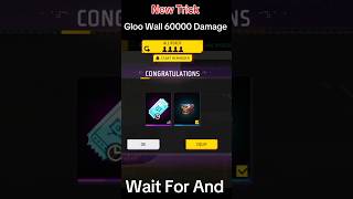 New Trick 🤔 Gloo Wall 60000 Damage freefire shortvideo tricks tips trending freefiremax [upl. by Hulda]