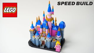 LEGO Mini Disney Sleeping Beauty Castle 40720 Speed Build [upl. by Landy]