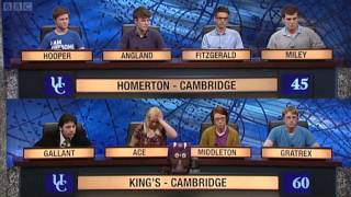 University Challenge S42E16  Homerton Cambridge vs Kings Cambridge [upl. by Faydra]