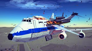 Airplane Midair Collisions and Emergency Landings 5  Besiege [upl. by Sinegold]