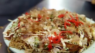 How to Make Okonomiyaki Crispy Cabbage Pancakes  Epicurious [upl. by Orelia878]