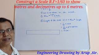 Construct a Scale RF160 to show metres and decimetres up to 6 metres [upl. by Jody]