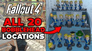 FALLOUT 4 ALL 20 BOBBLEHEAD LOCATIONS [upl. by Nirro574]