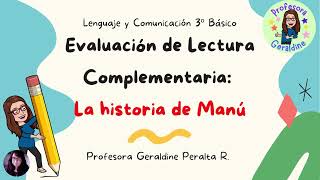 Evaluación Lectura Complementaria quotLa Historia de Manúquot [upl. by Ycam169]