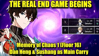 THE REAL END GAME BEGINS  Memory of Chaos 1 F16 Dan Heng amp Sushang Carry  Honkai Star Rail [upl. by Chemash]