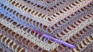 haken tutorial omslagdoek zomerherfst [upl. by Izy]