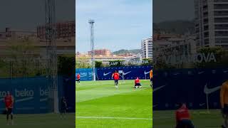 Barcelona practice time short shortsvideo shorts football soccer [upl. by Abdu]