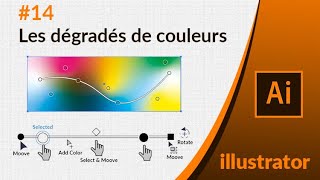 Illustrator CC  14  Maîtriser les dégradés de couleurs [upl. by Ariuqahs]