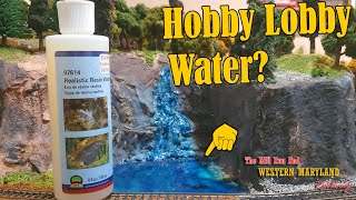 Realistic Water Resin From Hobby Lobby How it Worked on my HO Scale Layout [upl. by Dianuj]