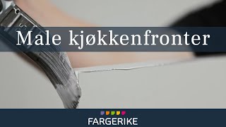 Male kjøkkenfronter  Gjør det selv [upl. by Pelson]