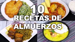 10 ALMUERZOS FÁCILES Y DELICIOSOS  Recetas peruanas  Sabroso [upl. by Ttoile]