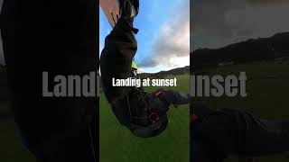 Landing at sunset paragliding [upl. by Brindell325]