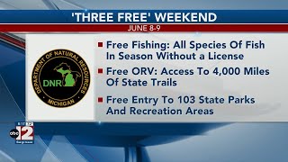 Michigan fishing ORV trails and state parks are no charge June 89 [upl. by Avaria]