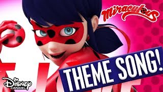 Miraculous  Theme Song with Lyrics  Official Disney Channel Africa [upl. by Nyliram]