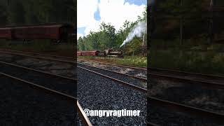 steamtrain passing gaming trainsimulation shorts trains railroad train trainsim railroading [upl. by Duquette]