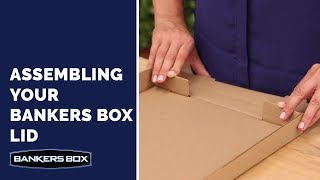 Bankers Box Lid Assembly Kraft Box [upl. by Oleusnoc]