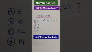 Series Quantitative AptitudeFind the missing termRRBIBPSSBIGMATBank POshortsmathsreasoning [upl. by Uyekawa]