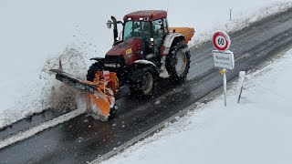 Winterdienst mit Case Steyr und Fendt in Grosswangen 🇨🇭❄️ [upl. by Cormier]