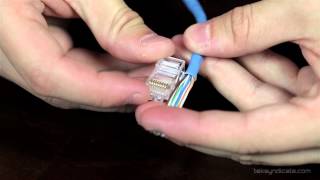 How To Make RJ45 Network Patch Cables  Cat 5E and Cat 6 [upl. by Acinomed849]