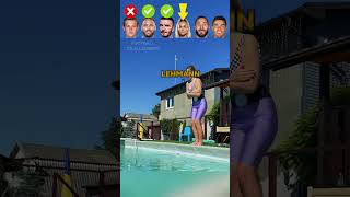 De Jong VS Neymar VS Beckham VS Lehmann VS Benzema VS Ronaldo Fall to Water Challenge 🤣 [upl. by Adiaj]