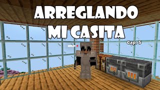 🏘️ ARREGLANDO MI CASITA 🏘️ mods minecraft  MODO SUPERVIVENCIA  Cap 5 [upl. by Sontag723]