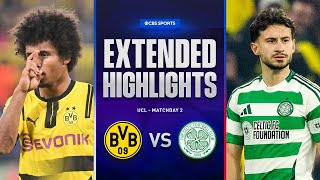 Borussia Dortmund vs Celtic Extended Highlights  UCL League Phase MD 2  CBS Sports Golazo [upl. by Bush]