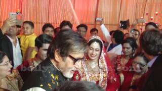 Amitabh Bachchan At Wedding Reception Celebrations Of Actor Ali Khan Daughter [upl. by Nylarac]