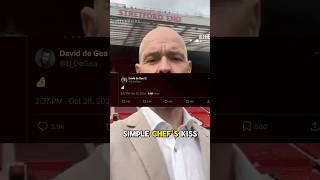 De Gea’s Surprising Reaction to Ten Hag’s Exit shorts football [upl. by Silrac546]