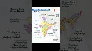 biosphere reserves in india biosphere reserve in India map [upl. by Airdnoed]