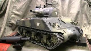 116th scale Taigen M4A3 Sherman Tank rebuild Part 1 of 3 model unboxing  construction [upl. by Nash]