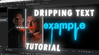 Dripping Text  AFTER EFFECTS TUTORIAL [upl. by Robertson]