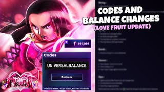 NEW CODES AND BALANCE CHANGES FRUIT BATTLEGROUNDS [upl. by Scharff]