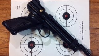 Review Crosman 2240 22 Cal Co2 Target Pistol Shooting amp Chrony Test [upl. by Marras]