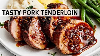 Most Flavorful PORK TENDERLOIN with Honey Garlic Glaze [upl. by Brianna559]