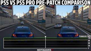 Gran Turismo 7  PS5 vs PS5 Pro Performance Comparison PrePatch 120Hz Mode [upl. by Emyle250]