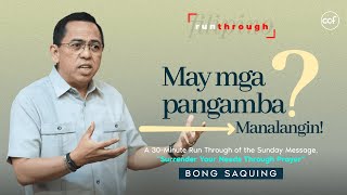 May Mga Pangamba Manalangin  Bong Saquing  Run Through [upl. by Ria802]