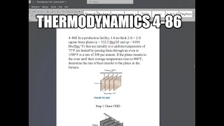 Thermodynamics 486 In a production facility 16inthick 2ft × 2ft square brass plates [upl. by Roinuj]