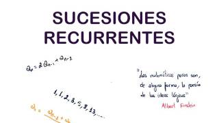 SUCESIONES RECURRENTES [upl. by Reinhardt405]