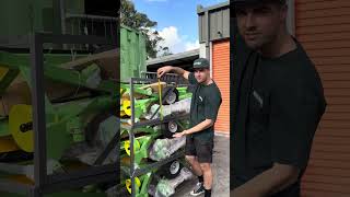 Bale Hay with Compact Tractor and Mini Hay Baler [upl. by Yrek]